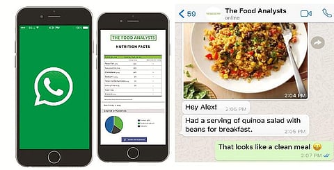 Weight watching over WhatsApp