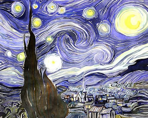 Vincent Van Gogh’s famous Starry Night painting