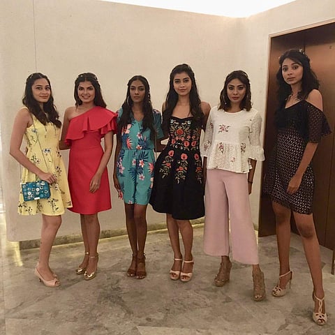 Models at the recent fashion show in Palladium