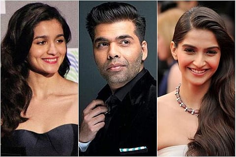 Alia Bhatt, Karan Johar, Sonam Kapoor