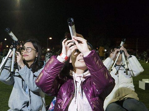 Star gazers in Australia