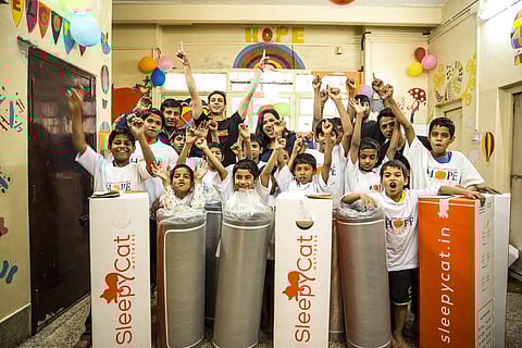 SleepyCat celebrates milestone achievement by donating 100 mattress-in-a-box to charity