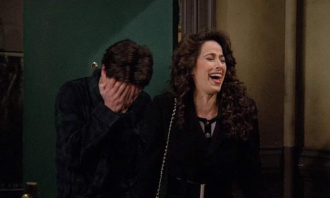 Chandler and Janice from FRIENDS