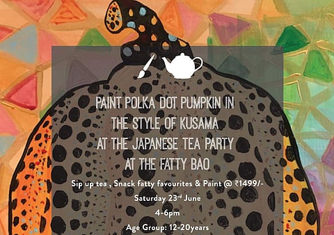Japanese Tea and paint party at Fatty Bao, Kolkata