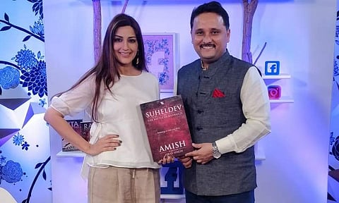 Amish Tripathi with Sonali Bendre Behl