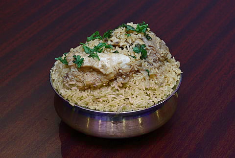 Ambur-style chicken biryani at Maddy's Kitchen