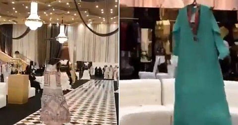 Watch: Saudi fashion show features clothes hung on drones as women are not allowed to model