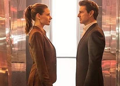 Michelle Monaghan and Tom Cruise