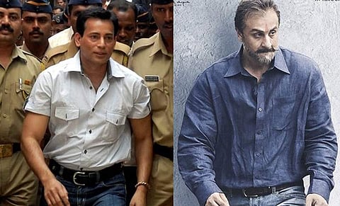 Abu Salem, Ranbir Kapoor as Sanjay Butt in the movie, Sanju