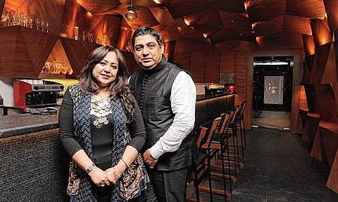 Anjan Chatterjee with his wife, Suchhanda Chatterjee