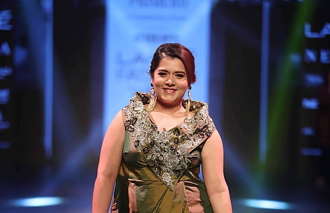 Shikha_Talsania walks at LFW