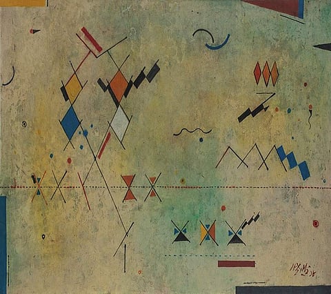 Ganesh Haloi's art borders on the abstract