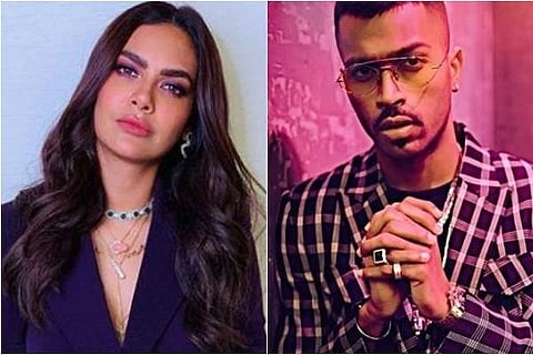 Esha Gupta and Hardik Pandya