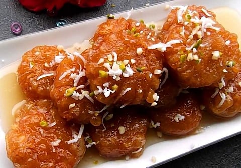 A picture of Gokul Pithe served at the Grand Mercure Bangalore