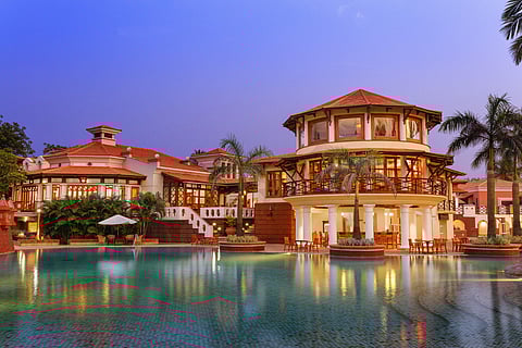 ITC Grand Goa Resort & Spa offers a multi-level pool, sprawling gardens and opulent suites