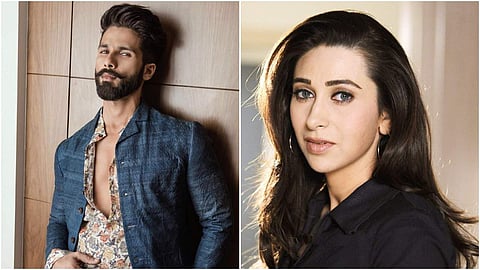 Bollywood stars Shahid Kapoor and Karisma Kapoor