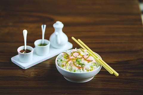 Mushroom and Corn Jasmine Fried Rice