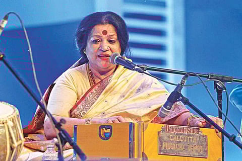 Haimanti Sukla at a concert