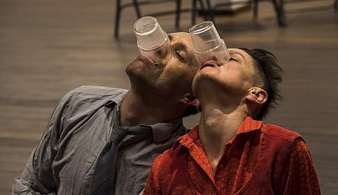 The production is based on Double Drink Story: My Life with Dylan Thomas by Caitlin Thomas and George Tremlett’s Caitlin: Life with Dylan Thomas