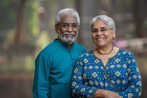 KP Jayasankar & Anjali Monteiro, pic by Mangesh Gudekar