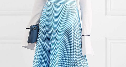 From Valentino to MSGM, five must-have pleated midi skirts