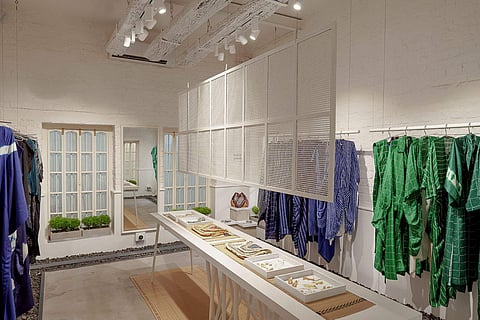 Clothes on display at Nupur Kanoi's store