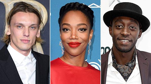 Jamie Campbell Bower, Naomi Ackie and Ivanno Jeremiah