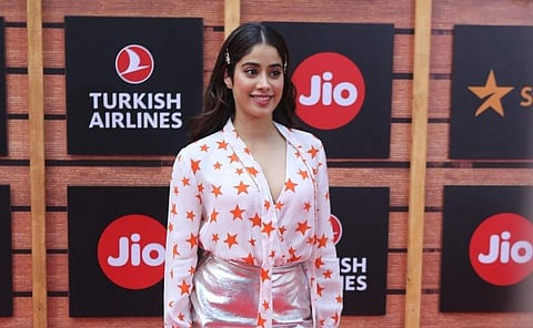 Actress Janhvi Kapoor at the red carpet of Jio MAMI Mumbai Film Festival, in Mumbai on Oct 13, 2019. (Photo: IANS)