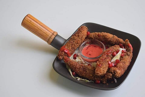 Pomegranate chicken at Cocoa Cafe