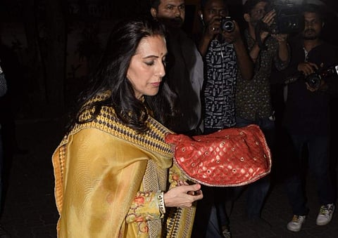 Actor Anil Kapoor's wife Sunita Kapoor during Karwa Chauth Puja that was held at her residence in Mumbai last year. (Representational photo/Image courtesy: IANS)