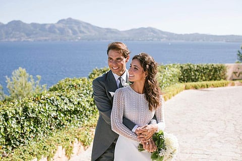 Wedding image shared on the Twitter Id of Rafa Nadal Academy by Movistar