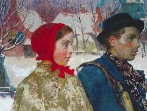 Winter by Gari Melchers (detail) (US Attorney's Office via AP)
