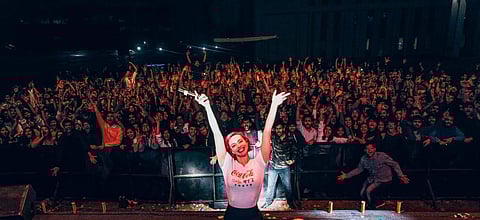 Olly Esse on stage
