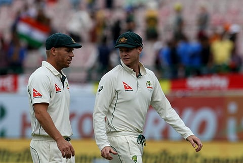 Steven Smith and David Warner (Photo: Surjeet Yadav/IANS)