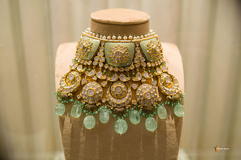 A gorgeous necklace by Nemichand Bamalwa & Sons (J)