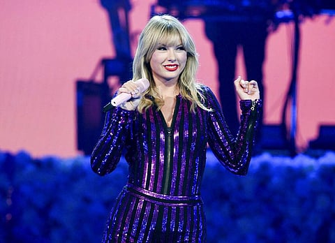 Taylor Swift performs at Amazon Music's Prime Day concert in New York (Photo by Evan Agostini/Invision/AP, File)