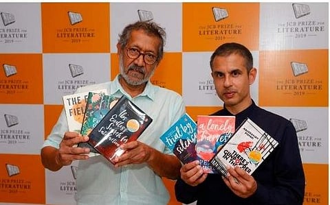 Pradip Krishen, Chair of the 2019 jury, and Rana Dasgupta, Literary Director of the Prize
