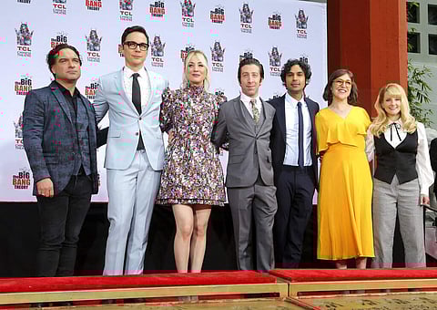 The cast of The Big Bang Theory (Photo by Willy Sanjuan/Invision/AP)