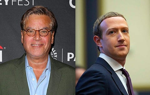 Aaron Sorkin and Mark Zuckerberg