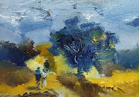 A painting by JMS Mani (detail)