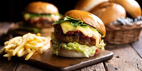 Barnyard Burger at Monkey Bar