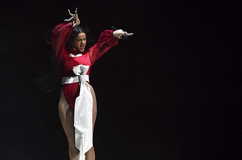 Rosalia performs a medley at the 20th Latin Grammy Awards (AP Photo/Chris Pizzello)