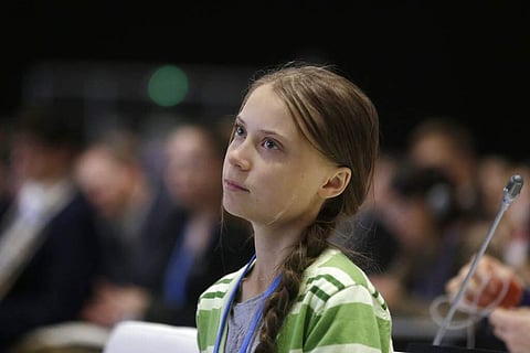 Greta Thunberg (AP Photo/Paul White)