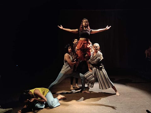 A scene from the rehearsal of the play