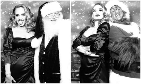 Adele shares pictures from her Christmas party