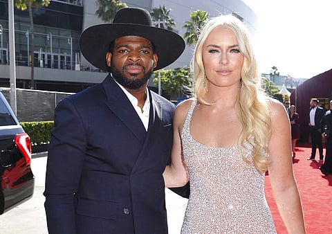 PK Subban and Lindsey Vonn (Photo by Richard Shotwell/Invision/AP)