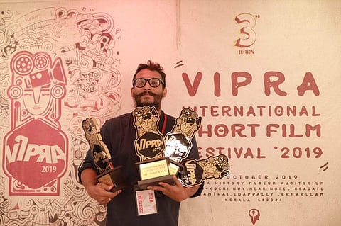 Prataya Saha at the Vipra International Short Film Festival in Kochi