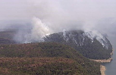 Wildfires in the Blue Mountains, New South Wales, Australia (Australian Broadcasting Corporation via AP)