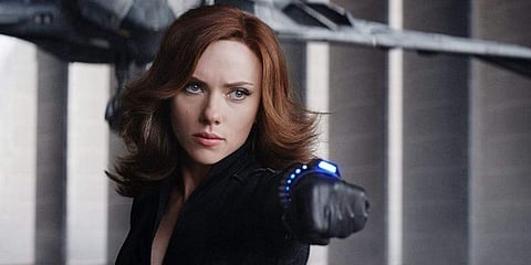 Scarlett Johansson in and as Black Widow