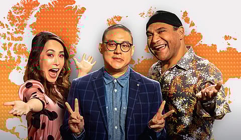 The judges strike a pose